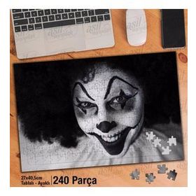 Asil Hobi Gülümseyen Paylanço-Makyaj-Kostüm Yapboz-Ayak Destekli Çerçeveli 240 Parça Puzzle