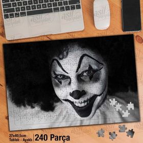 Asil Hobi Gülümseyen Paylanço-Makyaj-Kostüm Yapboz-Ayak Destekli Çerçeveli 240 Parça Puzzle