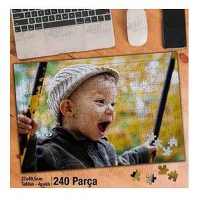 Asil Hobi Gülümseyen Sevimli Çocuk-Yapboz-Ayak Destekli 240 Parça Puzzle