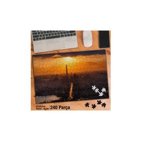 Asil Hobi Gün Batımında Şehir Görüntüsü-Manzara Yapboz-Ayak Destekli Çerçeveli 240 Parça Puzzle
