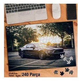 Asil Hobi Gün Işığı-Lüks Spor Araba-Otomobil Yapboz-Ayak Destekli Çerçeveli 240 Parça Puzzle