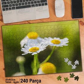 Asil Hobi Güzel Çiçek-Papatya-Doğa-Naturel-Yapboz-Ayak Destekli 240 Parça Puzzle