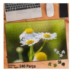 Asil Hobi Güzel Çiçek-Papatya-Doğa-Naturel-Yapboz-Ayak Destekli 240 Parça Puzzle