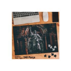 Asil Hobi Heykel-Kilise-Hz Isa-Hıristiyan Yapboz-Ayak Destekli Çerçeveli 240 Parça Puzzle