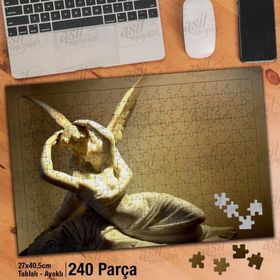 Asil Hobi Heykel-Melek Kanadı Yapboz-Ayak Destekli Çerçeveli 240 Parça Puzzle