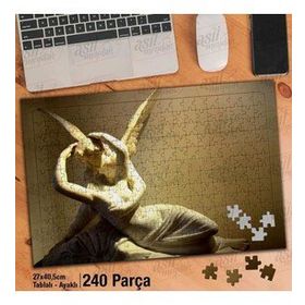 Asil Hobi Heykel-Melek Kanadı Yapboz-Ayak Destekli Çerçeveli 240 Parça Puzzle