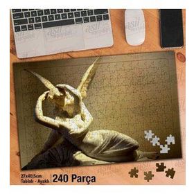 Asil Hobi Heykel-Melek Kanadı Yapboz-Ayak Destekli Çerçeveli 240 Parça Puzzle