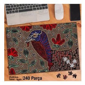 Asil Hobi Hindi-Çiçekler-Vektör Yapboz-Ayak Destekli Çerçeveli 240 Parça Puzzle