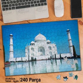 Asil Hobi Hindistan-Tapınak-Mavi Gökyüzü-Mimari Yapboz-Ayak Destekli Çerçeveli 240 Parça Puzzle