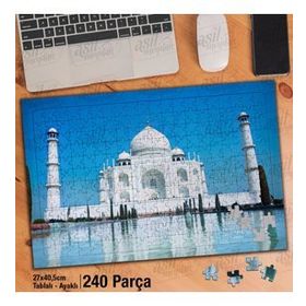 Asil Hobi Hindistan-Tapınak-Mavi Gökyüzü-Mimari Yapboz-Ayak Destekli Çerçeveli 240 Parça Puzzle