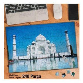 Asil Hobi Hindistan-Tapınak-Mavi Gökyüzü-Mimari Yapboz-Ayak Destekli Çerçeveli 240 Parça Puzzle