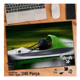 Asil Hobi Hız-Yarış-Formula 1 Yarış Arabası Yapboz-Ayak Destekli Çerçeveli 240 Parça Puzzle