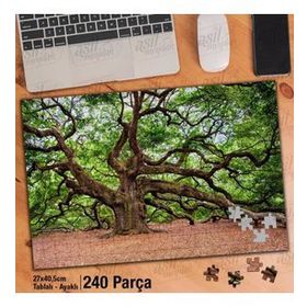 Asil Hobi İri Gövdeli Ağaç-Çoklu Dallar-Doğa Yapboz-Ayak Destekli Çerçeveli 240 Parça Puzzle