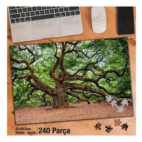 Asil Hobi İri Gövdeli Ağaç-Çoklu Dallar-Doğa Yapboz-Ayak Destekli Çerçeveli 240 Parça Puzzle