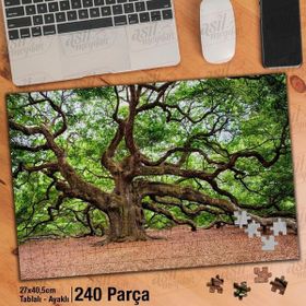 Asil Hobi İri Gövdeli Ağaç-Çoklu Dallar-Doğa Yapboz-Ayak Destekli Çerçeveli 240 Parça Puzzle
