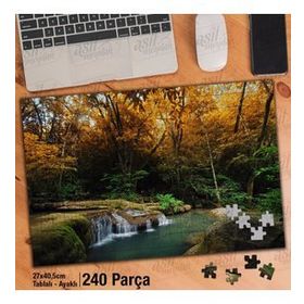 Asil Hobi Irmak-Orman-Tabiat-Doğa-Manzara-Yapboz-Ayak Destekli 240 Parça Puzzle