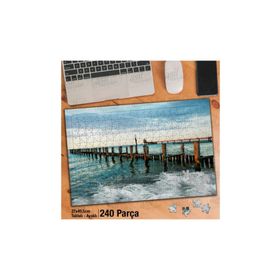 Asil Hobi İskele-Deniz-Sahil-Doğa-Manzara-Yapboz-Ayak Destekli 240 Parça Puzzle