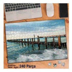 Asil Hobi İskele-Deniz-Sahil-Doğa-Manzara-Yapboz-Ayak Destekli 240 Parça Puzzle