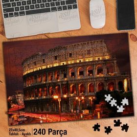 Asil Hobi İtalya-Tarihi Kültür-Mimari Yapı Yapboz-Ayak Destekli Çerçeveli 240 Parça Puzzle