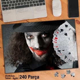 Asil Hobi Joker-İskambül Kartları-Gösteri-Yapboz-Ayak Destekli 240 Parça Puzzle