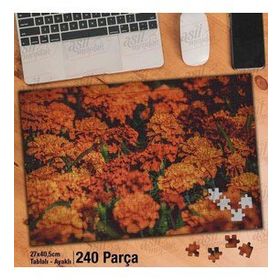 Asil Hobi Kadife Çiçeği-Doğa-Bahçe-Yaz Yapboz-Ayak Destekli Çerçeveli 240 Parça Puzzle