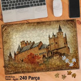 Asil Hobi Kale-Eski Resimler-Nostalji-Mimari Yapboz-Ayak Destekli Çerçeveli 240 Parça Puzzle