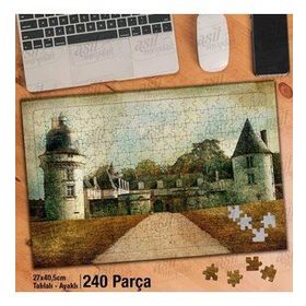 Asil Hobi Kale-Görkemli Şato-Mimari Yapboz-Ayak Destekli Çerçeveli 240 Parça Puzzle