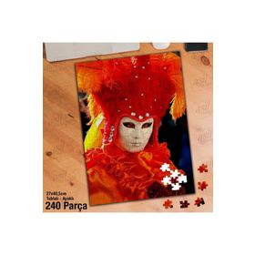 Asil Hobi Karnaval-Kostüm-Balo Yapboz-Ayak Destekli Çerçeveli 240 Parça Puzzle