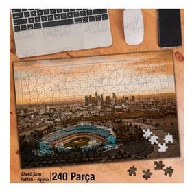 Asil Hobi Kent-Şehir-Gökyüzü-Manzara Yapboz-Ayak Destekli Çerçeveli 240 Parça Puzzle