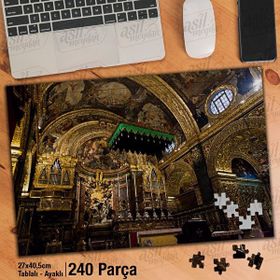 Asil Hobi Kilise-İbadethane-İnanç Yapboz-Ayak Destekli Çerçeveli 240 Parça Puzzle