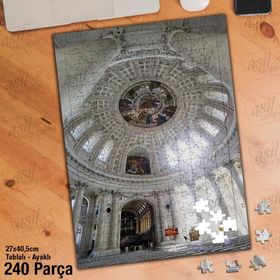 Asil Hobi Kilise-İnanç-Din Yapboz-Ayak Destekli Çerçeveli 240 Parça Puzzle