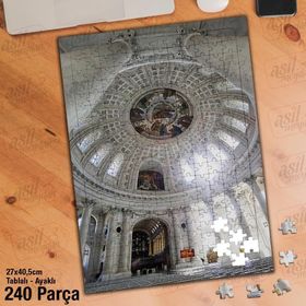 Asil Hobi Kilise-İnanç-Din Yapboz-Ayak Destekli Çerçeveli 240 Parça Puzzle