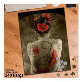 Asil Hobi Kimono-Çin-Kadın-Ayak Destekli 240 Parça Puzzle