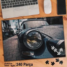 Asil Hobi Klasik Araba-Nostalji-Otomobil Yapboz-Ayak Destekli Çerçeveli 240 Parça Puzzle
