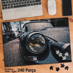 Asil Hobi Klasik Araba-Nostalji-Otomobil Yapboz-Ayak Destekli Çerçeveli 240 Parça Puzzle