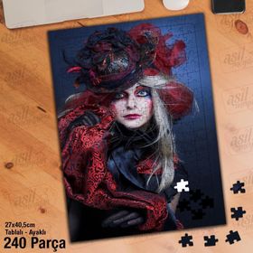 Asil Hobi Kostüm-Kadın-Balo-Giyim Yapboz-Ayak Destekli Çerçeveli 240 Parça Puzzle
