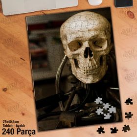 Asil Hobi Kurukafa-Kemik Yığını-Tamir Yapboz-Ayak Destekli Çerçeveli 240 Parça Puzzle