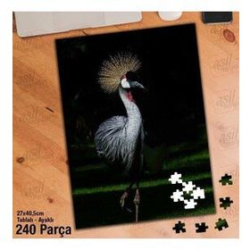 Asil Hobi Kuş-Bahar-Hayvan Yapboz-Ayak Destekli Çerçeveli 240 Parça Puzzle