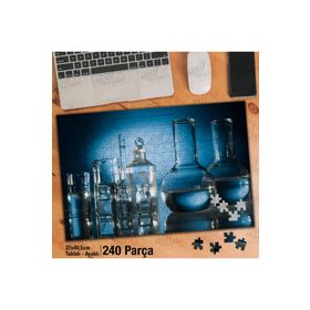 Asil Hobi Labarotuvar-Kimya-Simya-Deney Tüpleri Yapboz-Ayak Destekli Çerçeveli 240 Parça Puzzle