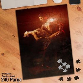 Asil Hobi Latin Dansı Yapan Çift-Yapboz-Ayak Destekli 240 Parça Puzzle
