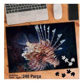 Asil Hobi Lionfish-Sualtı Canlıları-Balık Yapboz-Ayak Destekli Çerçeveli 240 Parça Puzzle