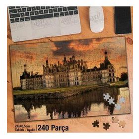 Asil Hobi Loire Vadisi-Fransa-Şato-Deniz Yapboz-Ayak Destekli Çerçeveli 240 Parça Puzzle