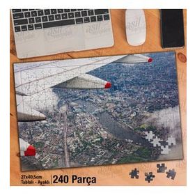 Asil Hobi Londra-Şehrin Kuş Bakışı Görünümü-Yapboz-Ayak Destekli 240 Parça Puzzle