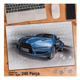 Asil Hobi Lüks Spor Araba-Araç-Hız Yapboz-Ayak Destekli Çerçeveli 240 Parça Puzzle