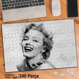 Asil Hobi Marilyn Monroe-Aktris Yapboz-Ayak Destekli Çerçeveli 240 Parça Puzzle