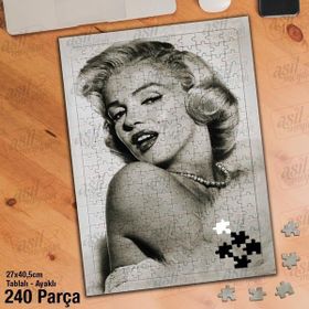 Asil Hobi Marilyn Monroe-Aktris Yapboz-Ayak Destekli Çerçeveli 240 Parça Puzzle