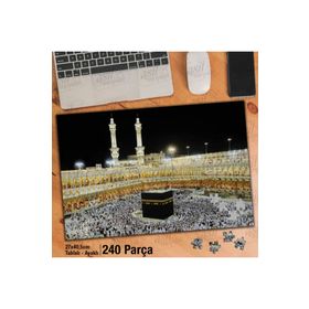Asil Hobi Mekke-Kabe-Tavaf-Dini Yapboz-Ayak Destekli Çerçeveli 240 Parça Puzzle