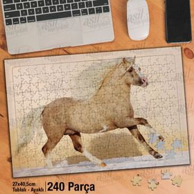 Asil Hobi Midilli-Vahşi Yaşam-Hayvan-Doğa Yapboz-Ayak Destekli Çerçeveli 240 Parça Puzzle