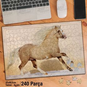 Asil Hobi Midilli-Vahşi Yaşam-Hayvan-Doğa Yapboz-Ayak Destekli Çerçeveli 240 Parça Puzzle