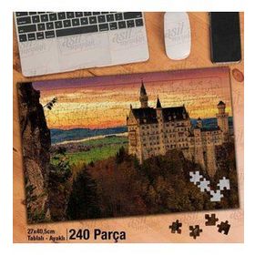 Asil Hobi Mimari Yapı-Kale-Seyahat-Tarihi Bina Yapboz-Ayak Destekli Çerçeveli 240 Parça Puzzle